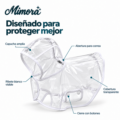 Chubasquero Transparente para Perros