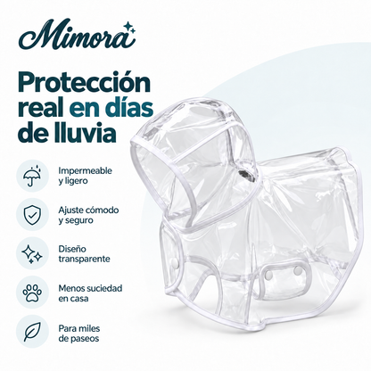 Chubasquero Transparente para Perros